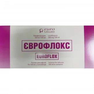 ЄВРОФЛЮКС розчин для інфузій по 500мг/100мл-0