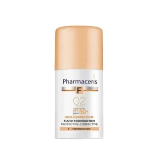 Флюїд для обличчя Pharmaceris (Фармацеріс) F захисний коригуючий SPF50+ 30мл (тон 02 пісок)-0