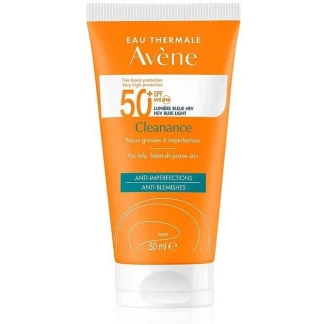 Флюид солнцезащитный Avene (Авен) Cleanance SPF50+ для жирной и проблемной кожи с матирующим эффектом 50 мл-0