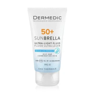 Флюид солнцезащитный Dermedic (Дермедик) Sunbrella для жирной и комбинированной кожи 40мл Флюид солнцезащитный Dermedic (Дермедик) Sunbrella для жирной и комбинированной кожи 40мл-0