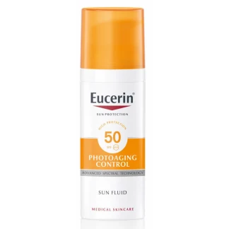 Флюїд Eucerin (Еуцерин) Sun Protection Photoaging Control Sun Fluid сонцезахисний антивіковий SPF50+ 50 мл (87934)-1