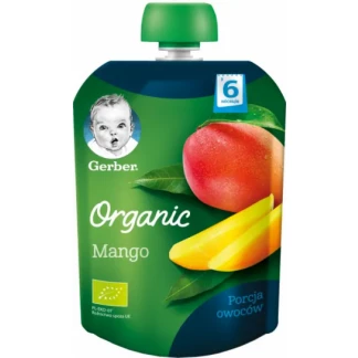 Фруктовое пюре Gerber (Гербер) Органическое манго с 6 месяцев 90 г-0