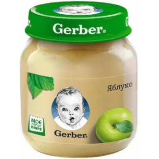 Фруктовое пюре Gerber (Гербер) Яблоко с 6 месяцев 130 г-0