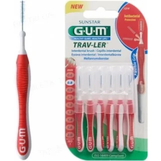 Зубна щітка GUM (Гам) TravLer міжзубна 0,8мм-0