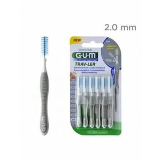 Зубна щітка GUM (Гам) TravLer міжзубна 2,0мм-0
