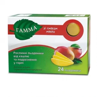 ГАММА леденцы растительные со вкусом манго №24 (12х2)-0
