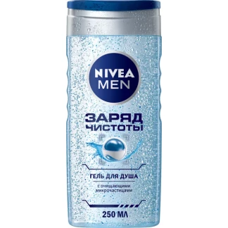 Гель для душа Nivea (Нивея) мужской Заряд чистоты 250мл-0