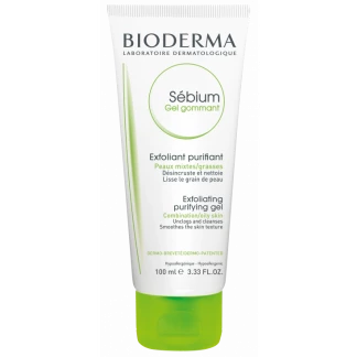Гель Bioderma (Біодерма) Sebium Gommant Exfoliating Purifying Gel для проблемної шкіри обличчя 100 мл-0