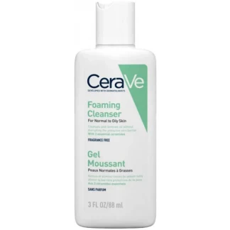 Гель для лица и тела CeraVe (СераВе) интенсивно очищающий для нормальной и жирной кожи 88мл Гель для лица и тела CeraVe (СераВе) интенсивно очищающий для нормальной и жирной кожи 88мл-0