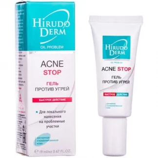 Гель Біокон Hirudo Derm (Гірудо Дерм) Oil Problem Acne Stop проти вугрів 19 мл-0