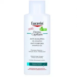 Гель-шампунь Eucerin (Еуцерин) DermoCapillaire Gel-Shampoo Anti-Schuppen проти лупи для жирної шкіри голови 250 мл (69654)-0