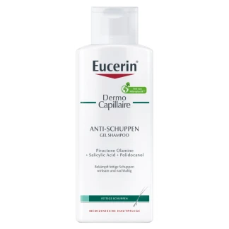 Гель-шампунь Eucerin (Юцерин) DermoCapillaire Gel-Shampoo Anti-Schuppen проти лупи для жирної шкіри голови 250мл (69654)-0