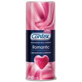 Гель-смазка интимная Contex Romantic с ароматом клубники, 100 мл-0