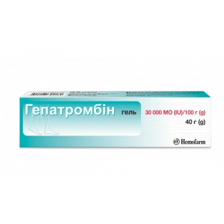 ГЕПАТРОМБИН гель по 30 000 МЕ/100г по 40г-0