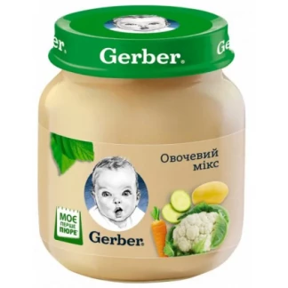 Пюре Gerber (Гербер) овощной микс 130г-0