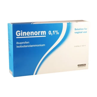 ГИНЕНОРМ раствор вагинальный 0,1% по 100мл №5 во флаконах-0