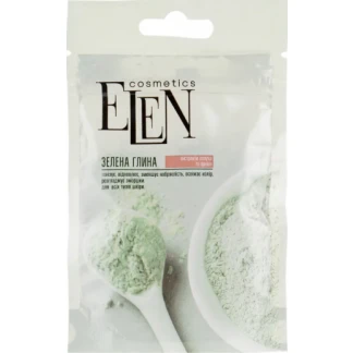 Глина Elen (Елен) зелена з екстрактом лопуха та арніки 40г-0