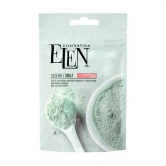 Глина Elen (Элен) зеленая с экстрактом лопуха и арники 40г-1