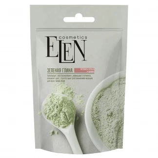 Глина Elen (Елен) зелена з екстрактом лопуха та арніки 50 г-0