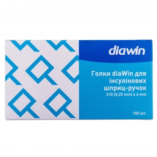 Голка до шприц-ручки DiaWin (ДіаВін) (0,25х6)31G №1-0