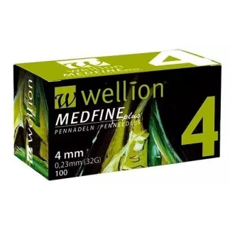 Голка до шприц-ручки Wellion (Велліон) Medfine plus (0,23х4мм) 32G №100-0