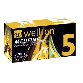 Голка до шприц-ручки Wellion (Велліон) Medfine plus (0,25х5мм) 31G №100-0