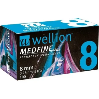 Голка до шприц-ручки Wellion (Велліон) Medfine plus (0,25х8мм) 31G №100-0