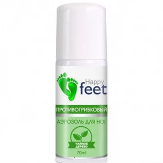 Аэрозоль для ног Happy Feet (Хеппи Фит) противогрибковый 70мл-0