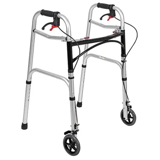 Ходунки крокуючі складні з коліщатками та гальмом Karadeniz Medical PR-450-0