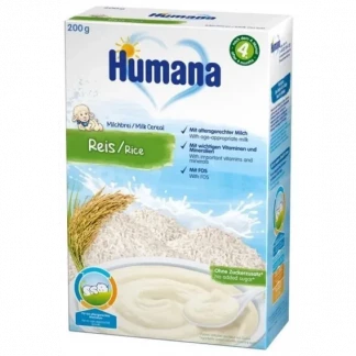 Каша Humana (Хумана) молочная рисовая 200г-0