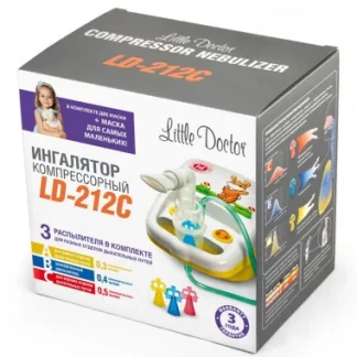 Ингалятор Little Doctor (Литл Доктор)  LD-212C бело-желтый  компрессорный-1