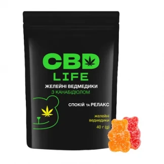 Канабідіол CBD life Желейні ведмедики 40г Канабідіол CBD life Желейні ведмедики 40г-0