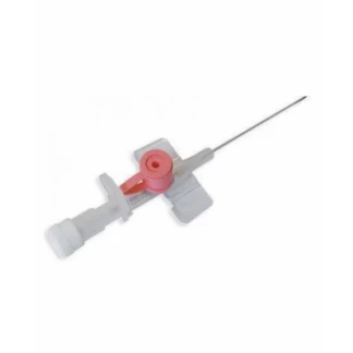 Канюля внутривенная Medicare с инъекционным клапаном 20 G розовая, 1 штука-0