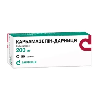 КАРБАМАЗЕПІН-Дарниця таблетки по 200мг №50-0