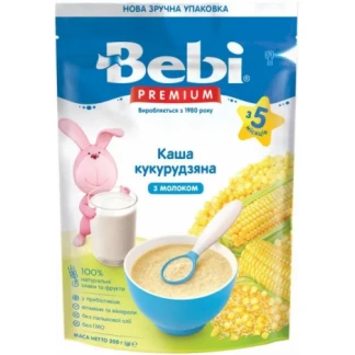 Каша BEBI (Беби) Премиум молочная кукурузная 5+мес.200г-0