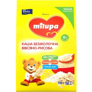 Каша безмолочна Milupa (Мілупа) вівсяно-рисова 6+міс. 170г-0