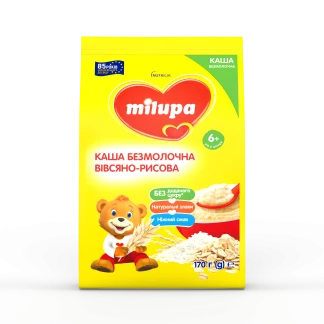 Каша безмолочна Milupa (Мілупа) вівсяно-рисова 6+міс. 170г-0