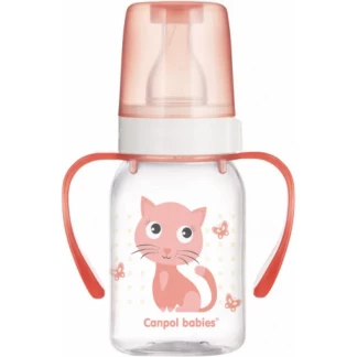 Детская бутылочка Canpol (Канпол) BPA FREE мал/ручк Цвет. ферма 120мл (11/823)-0