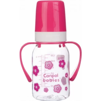 Дитяча пляшка Canpol (Кенпол) BPA FREE з ручками 120мл (11/821)-0
