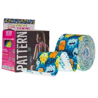 Кинезиологическая тейп с узором монстрики Rea tape (Реа Тапе) Pattern 5мх5см (REA-Pattern-monster)-0