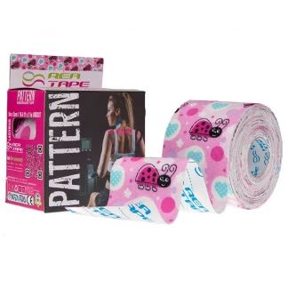 Кинезиологическая тейп с узором солнышко Rea tape (Реа Тапе) Pattern 5мх5см (REA-Pattern-ladybug)-1