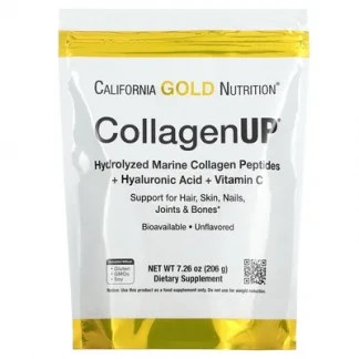 Колаген California Gold Nutrition з гіалуроновою кислотою та вітаміном C без смаку 206г-0