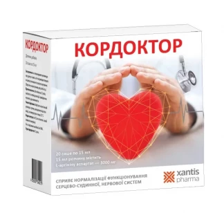 КОРДОКТОР+ раствор для внутреннего применения по 300мг/15мл №20 в пакетах КОРДОКТОР+ раствор для внутреннего применения по 300мг/15мл №20 в пакетах-0