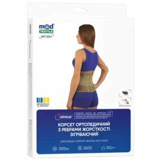 Корсет ортопедический Медтекстиль согревающий с 3-мя ребрами жесткости р. M/L (3041)-1
