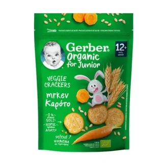 Крекери пшеничні Gerber (Гербер) Organic з морквою з 12 міс. 100г-0