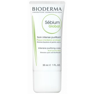 Крем Bioderma (Біодерма) Sebium Global для жирної та комбінованої шкіри 30 мл-0