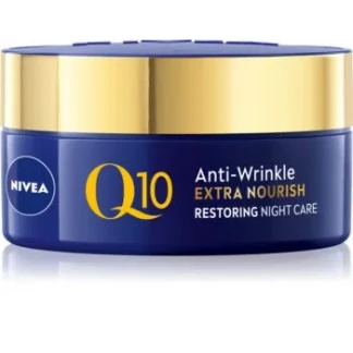 Крем для обличчя Nivea (Нівея) Q10 проти зморшок нічний 50мл Крем для обличчя Nivea (Нівея) Q10 проти зморшок нічний 50мл-0
