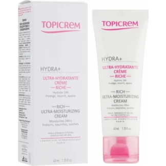 Крем для лица Topicrem (Топикрем) Hydra+ ультраувлажняющий для чувствительной и сухой кожи 40 мл-0