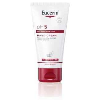 Крем для рук Eucerin (Юцерин) pH5 Hand Cream для шкіри схильної до алергічних реакцій 75мл (63154)-0