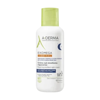 Крем-эмолент ночной A-Derma (А-Дерма) Exomega Control для атопической кожи лица и тела 400мл-0